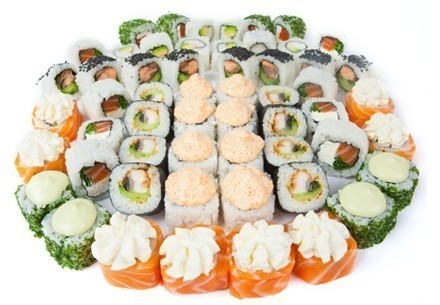 Скидка 50% на наборы суши и роллов от ресторана доставки SUSHIART.TOMSK.RU